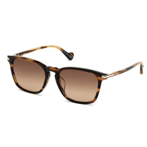 Moncler ML0133-D 50F Brown Amber Stripes/brown Gradient Sunglasses