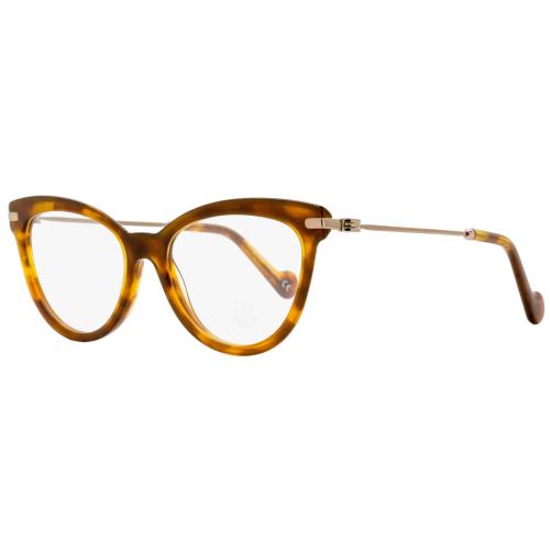 Moncler Cateye Eyeglasses ML5018 053 Blonde Havana/bronze 53mm 5018