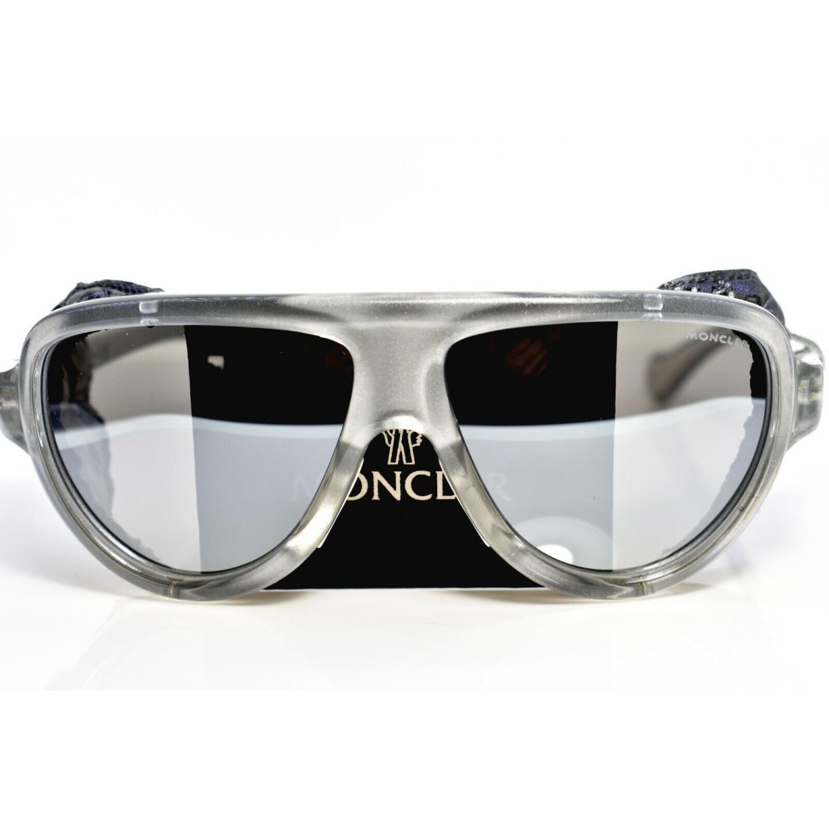 Moncler Shield Sunglasses Leather Shield Grey 0089/20C