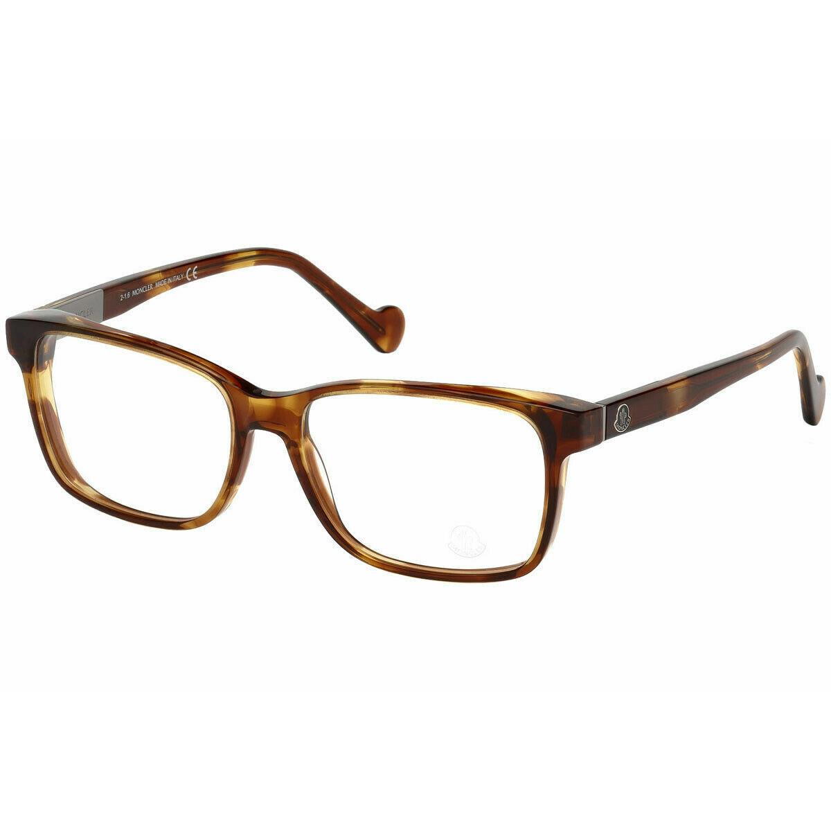 Moncler ML5012 053 Brown XL Big Wide Plastic Eyeglasses Frame 54-16-145 5012