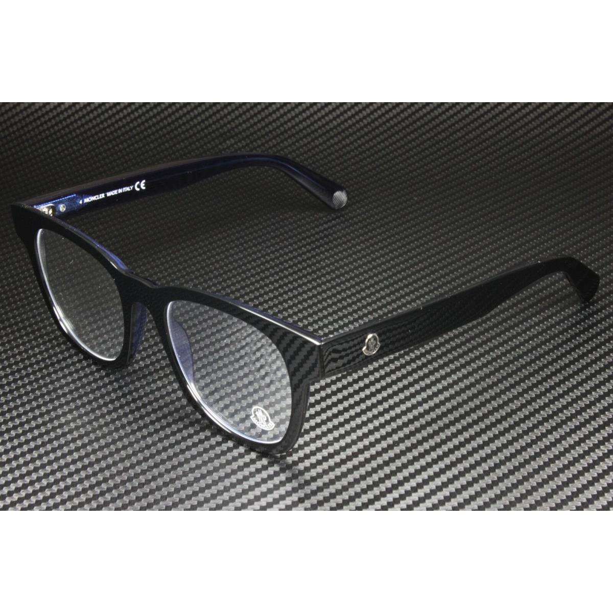 Moncler ML5121 092 Blue Clear Lens Plastic 50 mm Men`s Eyeglasses