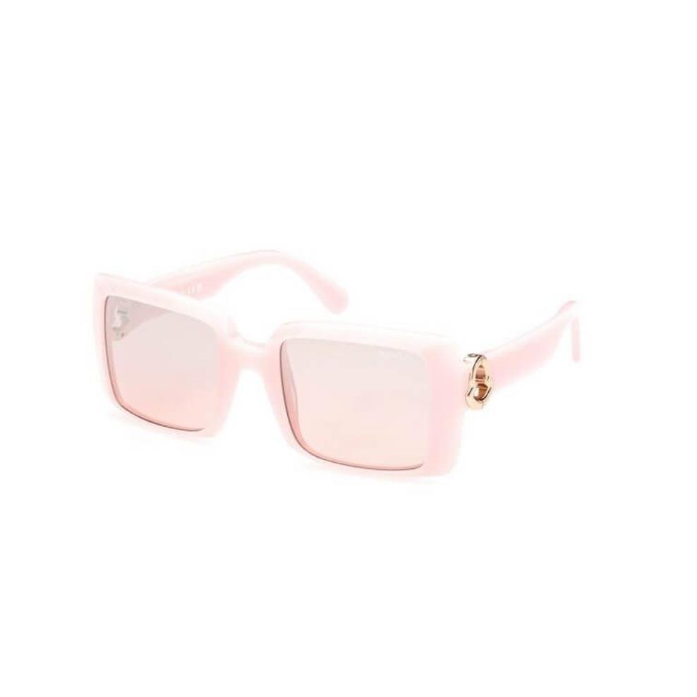 Moncler Sunglasses ML 0244-72Z Candy Pink W/ Violet Lens 53mm