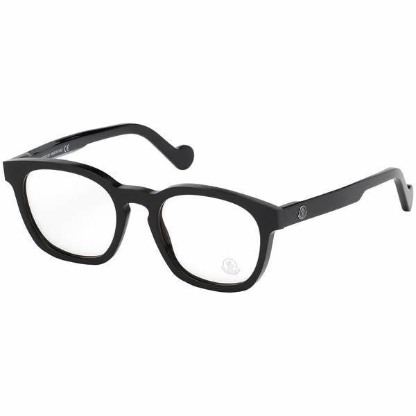 Moncler ML5039 001 Eyewear Optical Frame Black Square Italy