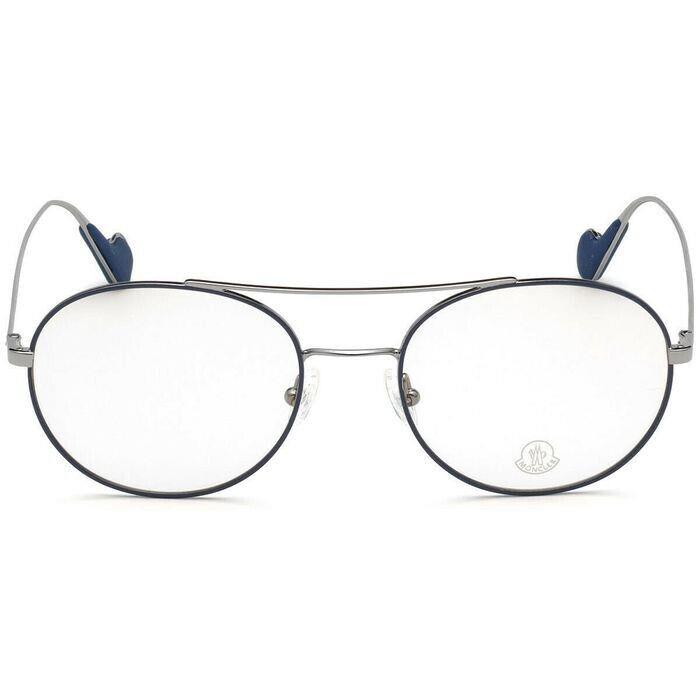 Moncler ML5046 092 Blue Aviator Metal Optical Eyeglasses Frame 53-19-145 5046 RX