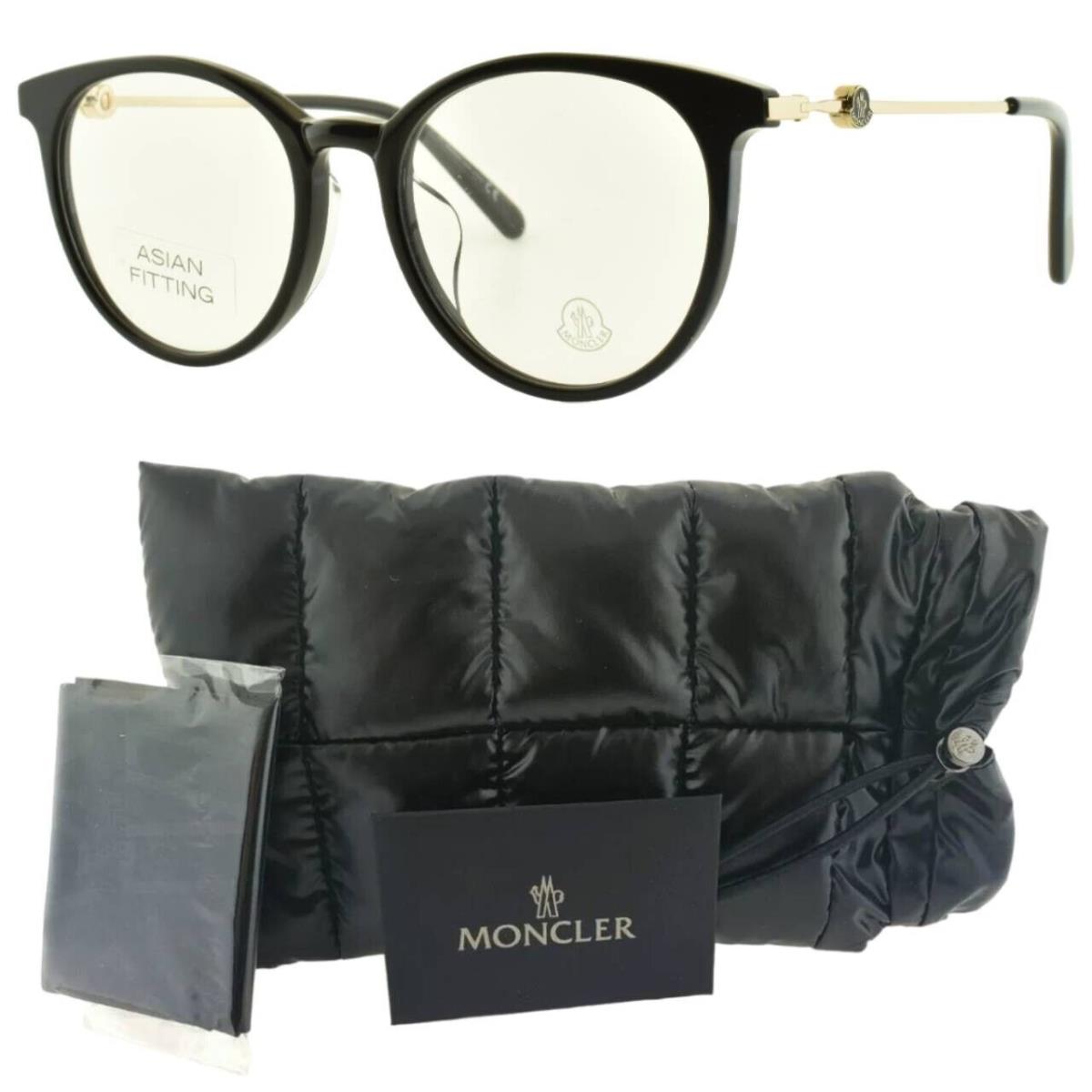 Moncler ML5136 001 Black Round Full Rim Optical Unisex Frame