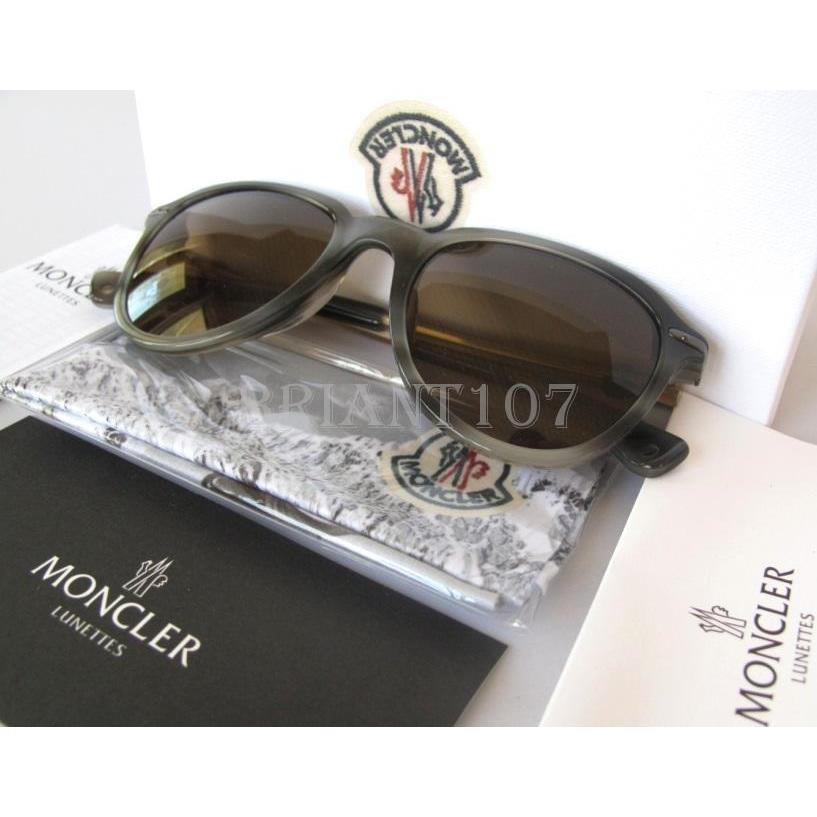 Womens Sunglasses Moncler MC551S04 Havana Gray/brown $250-ITALY