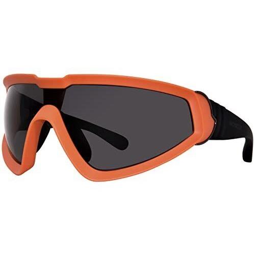 Moncler Sunglasses ML0249 43A Matte Orange w/ Smoke Lens