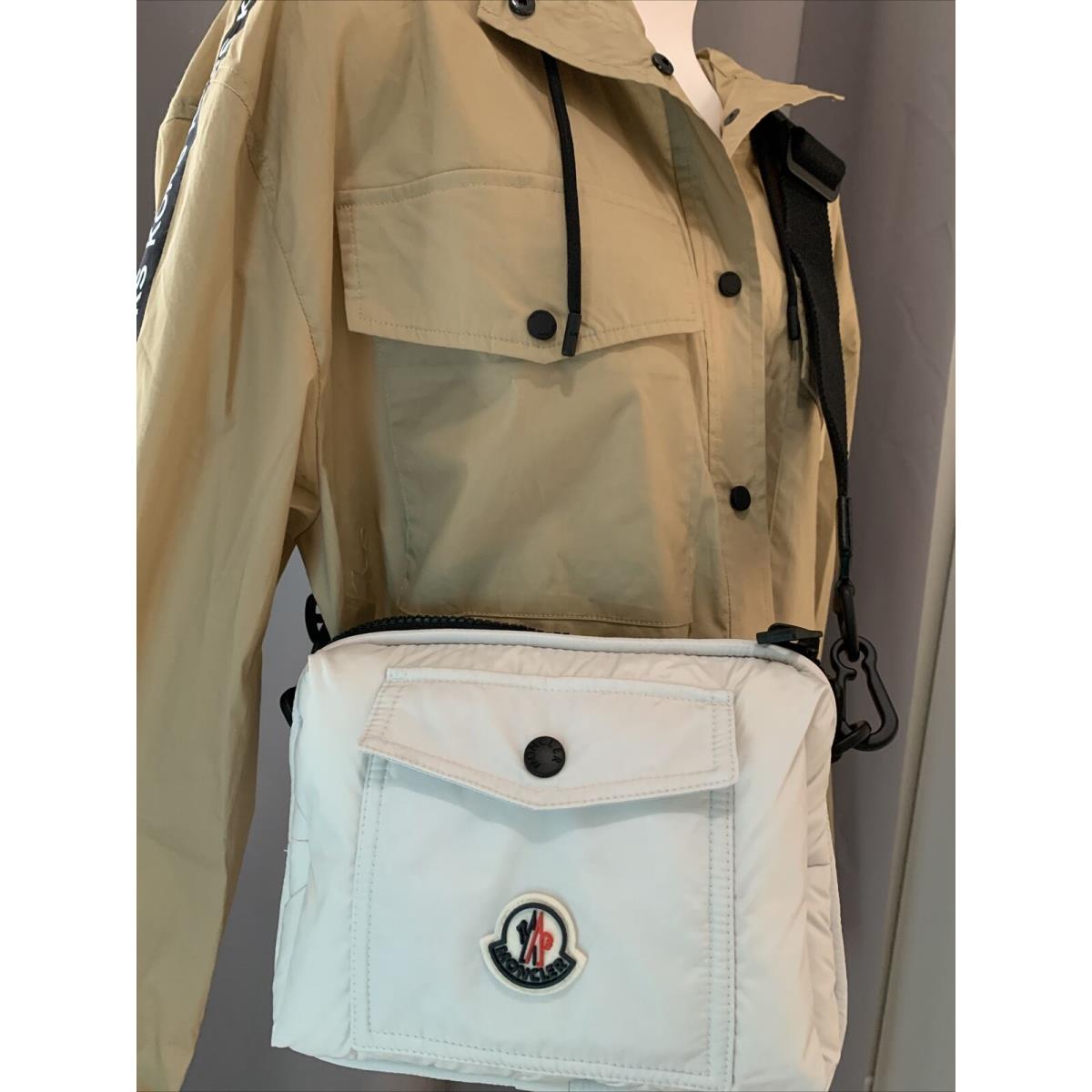 Moncler Legere White Lightweight Waist Bag Beltbag Fanny Crossbody Bag