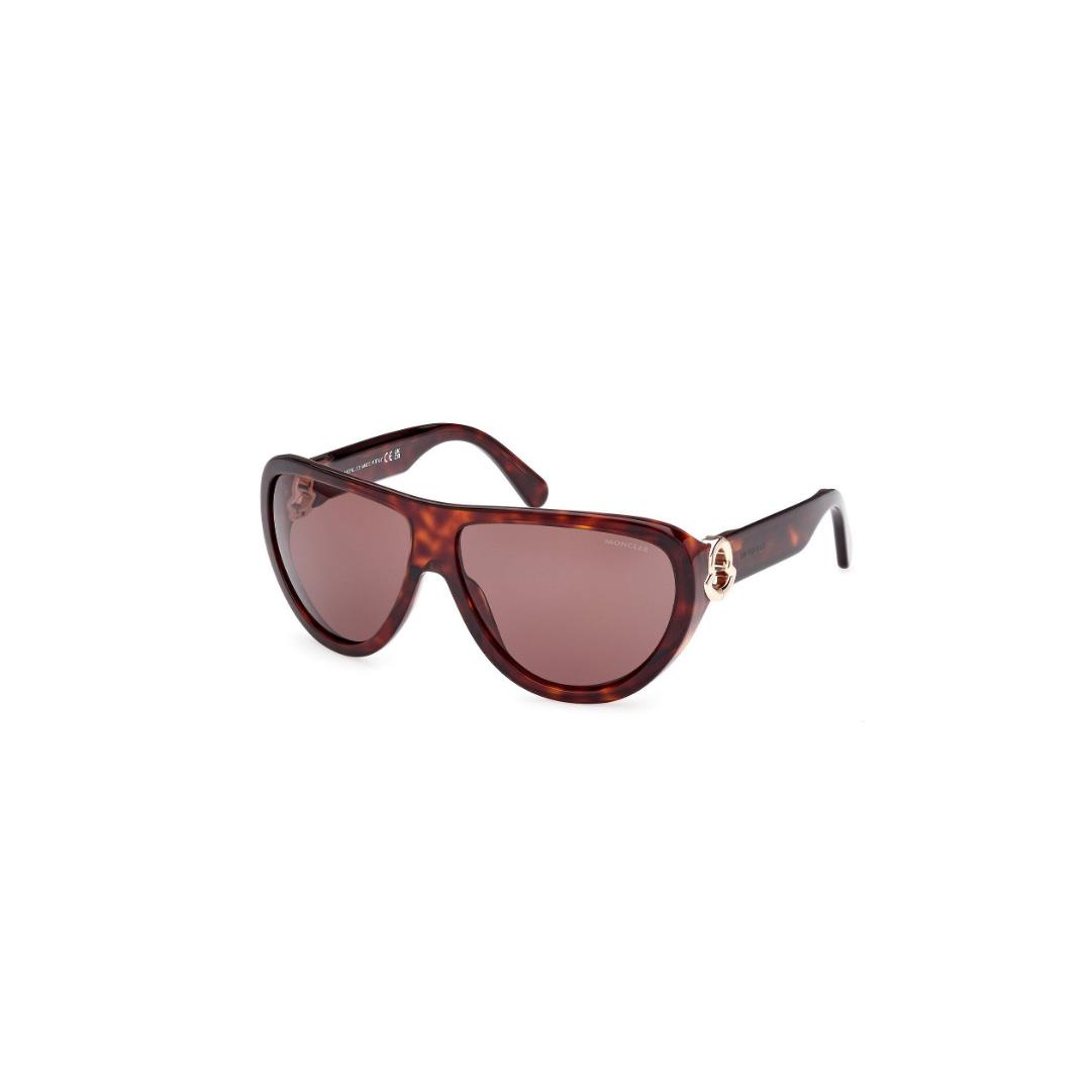 Moncler Sunglasses ML0246-52E Dark Red w/ Brown Lens 62mm