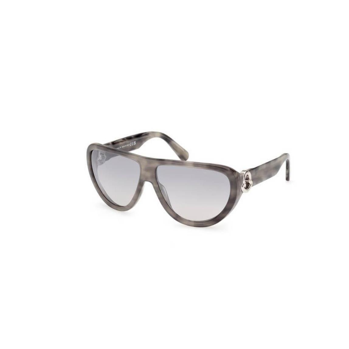 Moncler Sunglasses ML0246-20C Havana Gray W/ Gray Lens 62mm