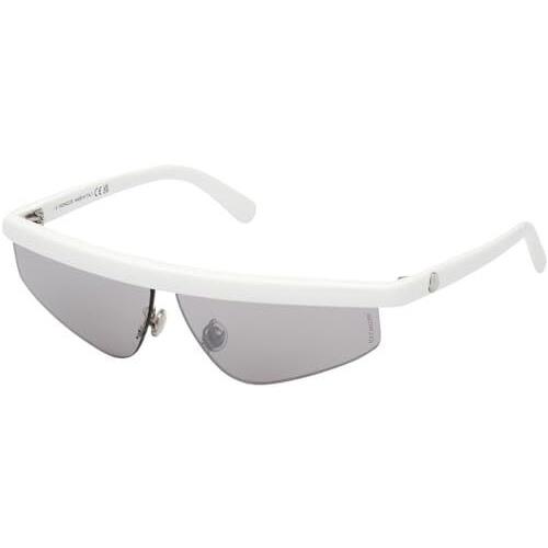 Moncler Sunglasses ML 0254-21C White w/ Smoke Lens 0mm