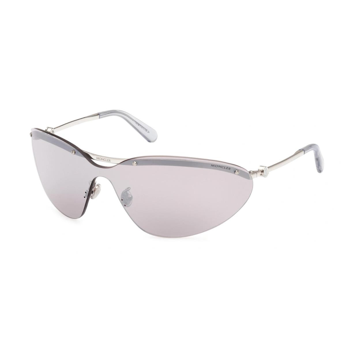 Moncler Sunglasses ML 0255-16C Ice Gray w/ Silver Lens 0mm