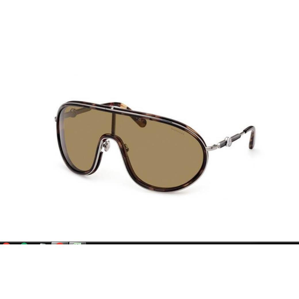 Moncler Sunglasses ML 0222-55N Havana Brown w / Green Lens 0mm