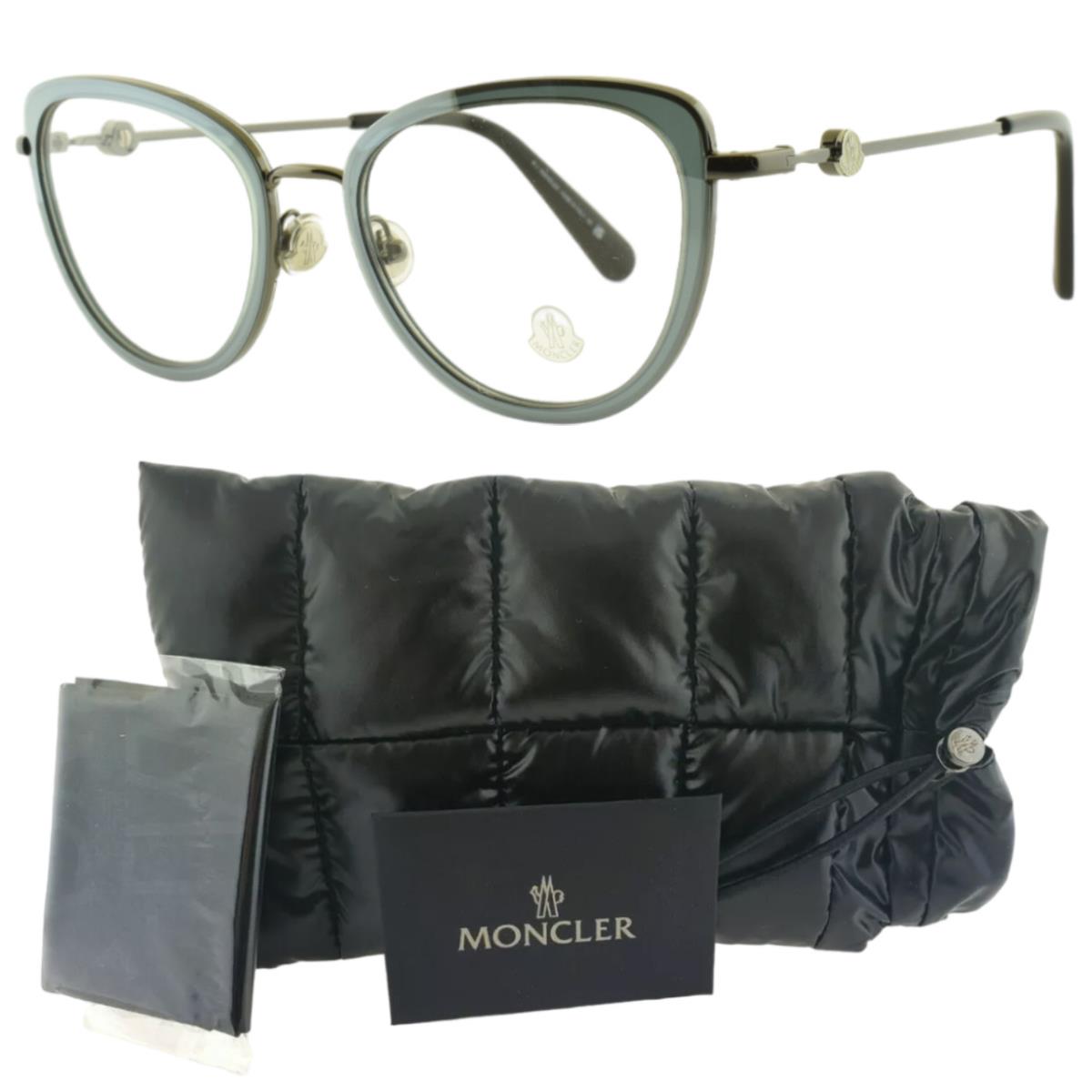 Moncler ML5148 012 Dark Ruthenium Cat Eye Full Rim Womens Optical Frame