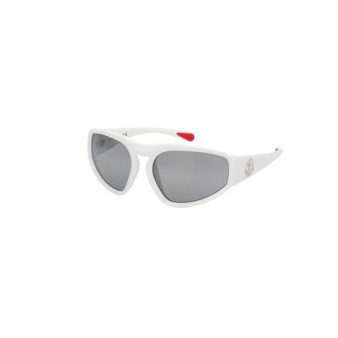 Moncler Sunglasses ML0248-21C White w/ Smoke Lens 62mm