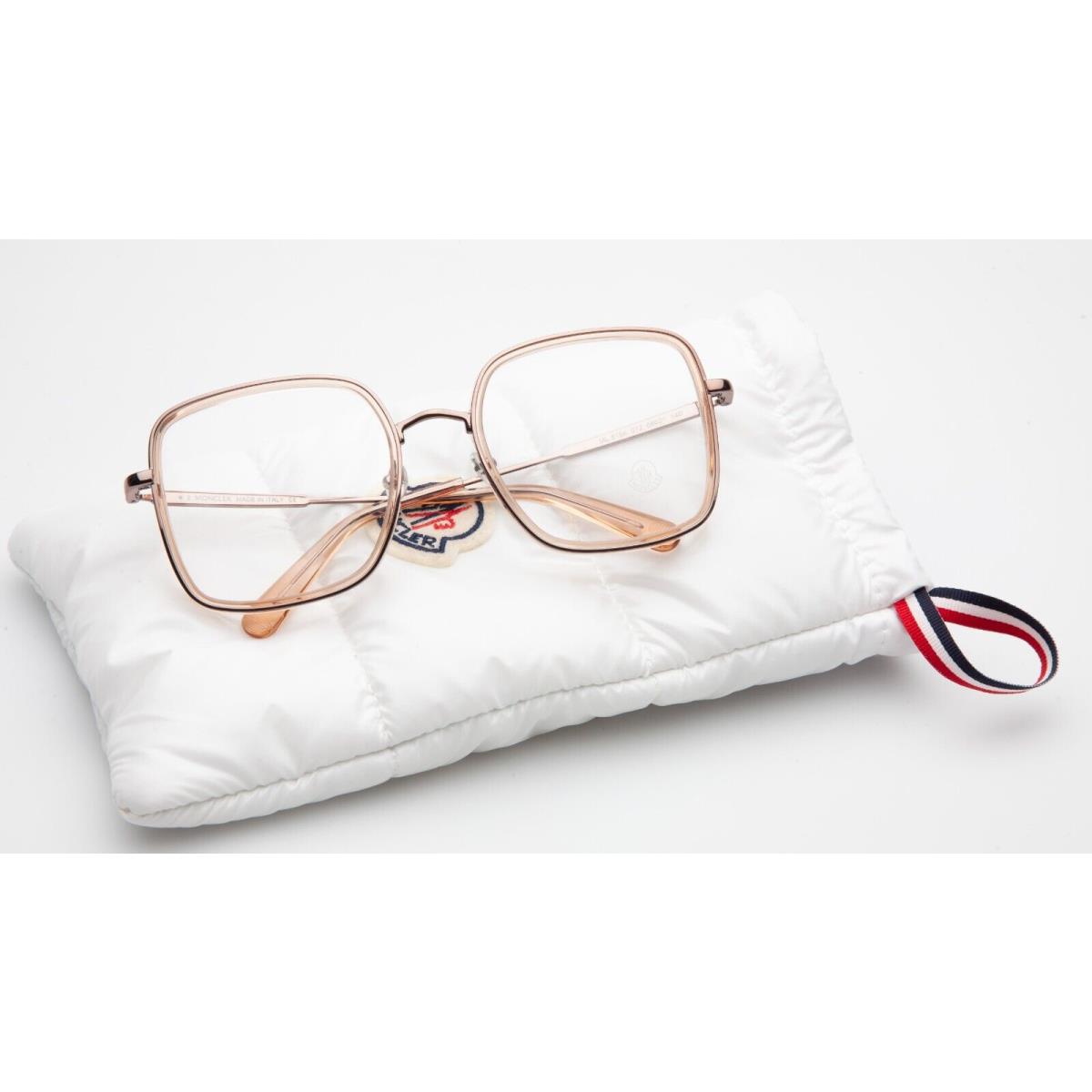 Moncler ML 5154 072 Rose Gold Eyeglasses Frame 56-21-140 B52 mm Italy