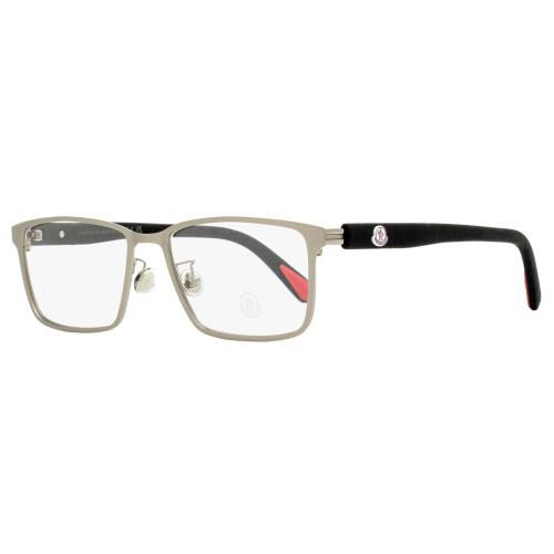 Moncler Rectangular Eyeglasses ML5163H 015 Ruthenium/black 55mm