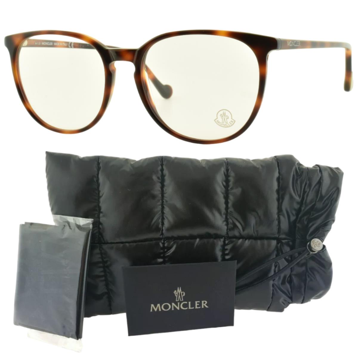 Moncler ML5089 052 Havana Square Full Rim Womens Optical Frame