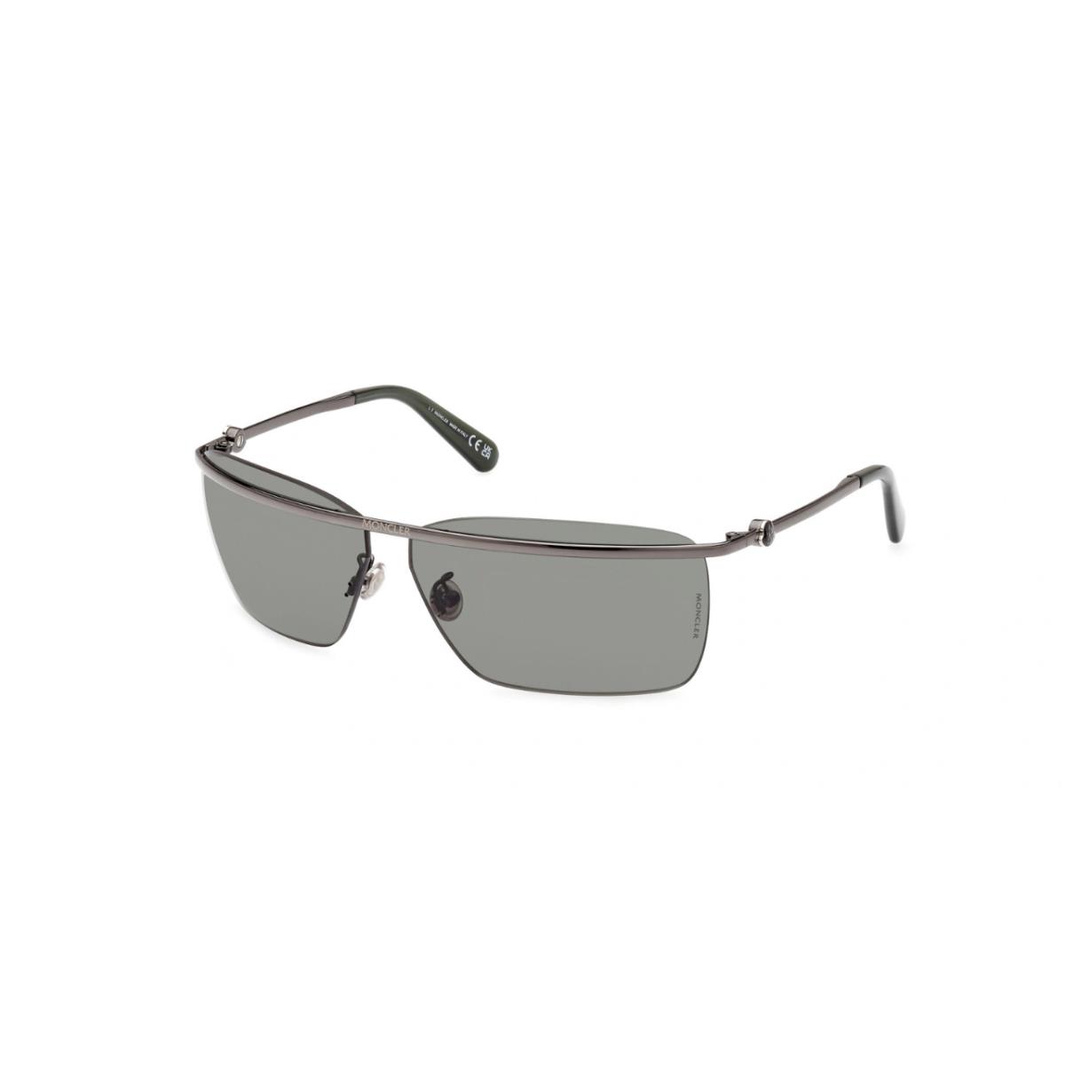 Moncler Sunglasses ML 0257-12N Silver w/ Gary Lens 67mm