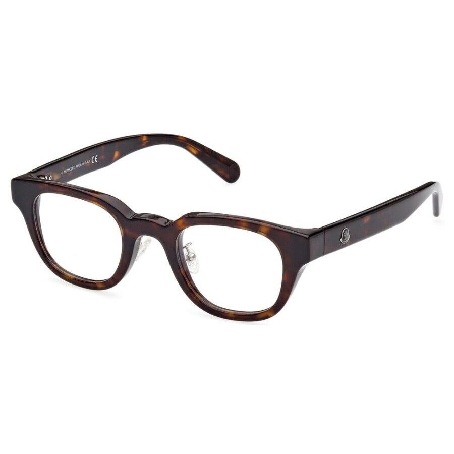 Moncler ML5157-D 052 Tortoise Plastic Round Optical Eyeglasses Frame 46-23-145