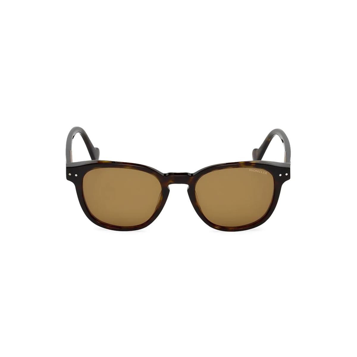 Unisex Moncler Dark Havana Brown Sunglasses ML0010 51mm