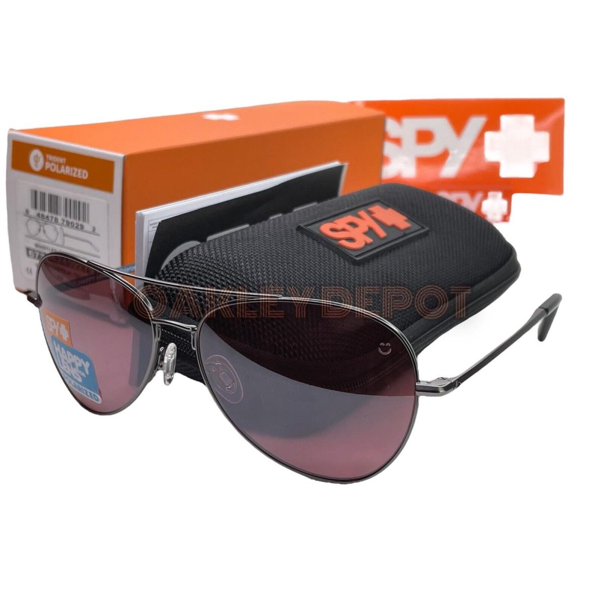 Spy Optic Whistler Matte Gunmetal/happy Rose Polarized Sunglasses 111
