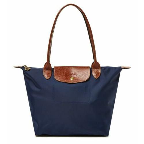 Longchamp Le Pliage Medium Small Shoulder Tote 2605089 Navy Blue