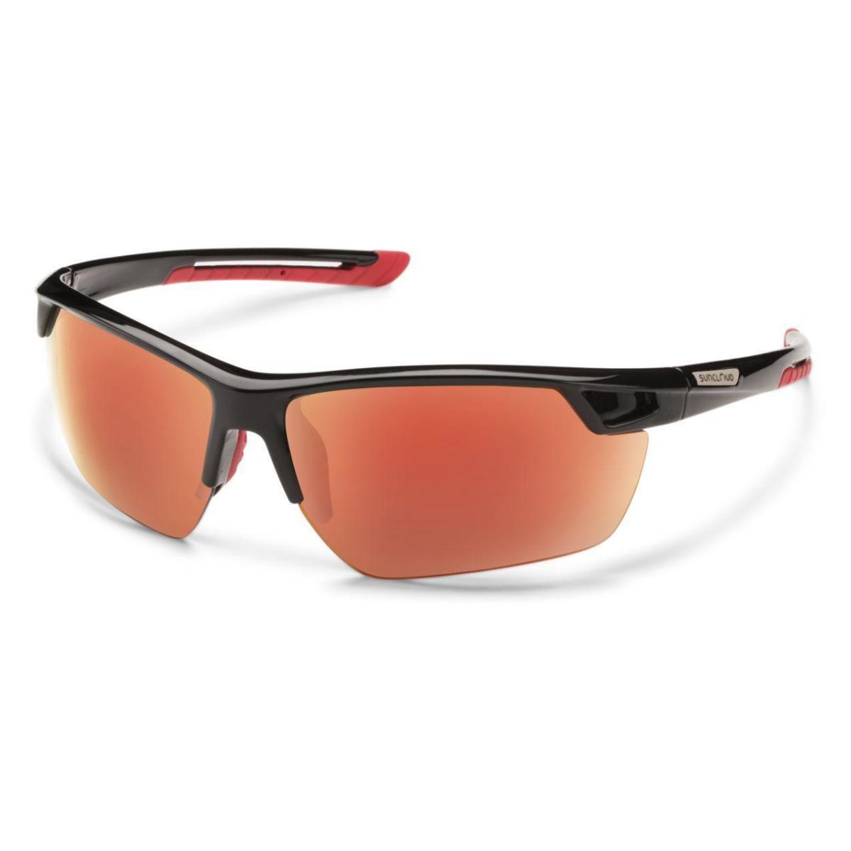 Smith Contender Sunglasses Black - Polarized Red Mirror