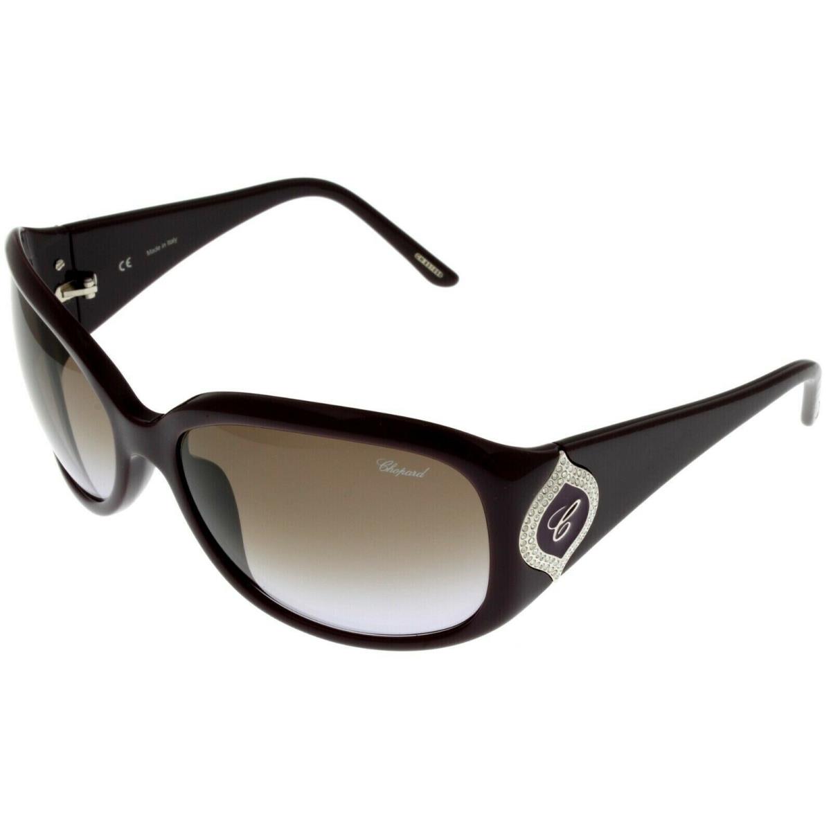 Chopard Sunglasses Sch 091S 09FD Plum Women Rectangular - Frame: Multicolor, Lens: Brown