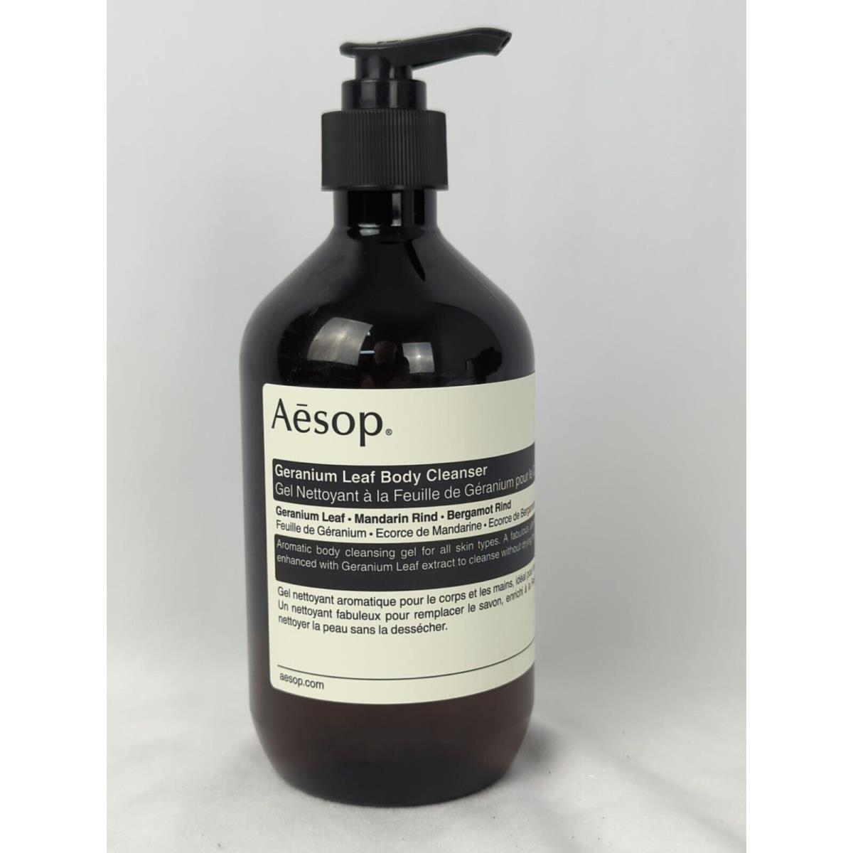 Geranium Leaf Body Cleanser by Aesop For Unisex - 16.9 oz Shower Gel