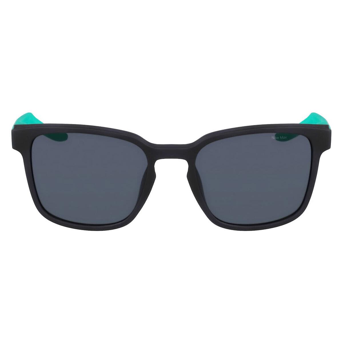 Nike Livefree Iconic EV24012 Men Sunglasses Matte Black 54mm - Frame: Matte Black, Lens: Green Mirrored