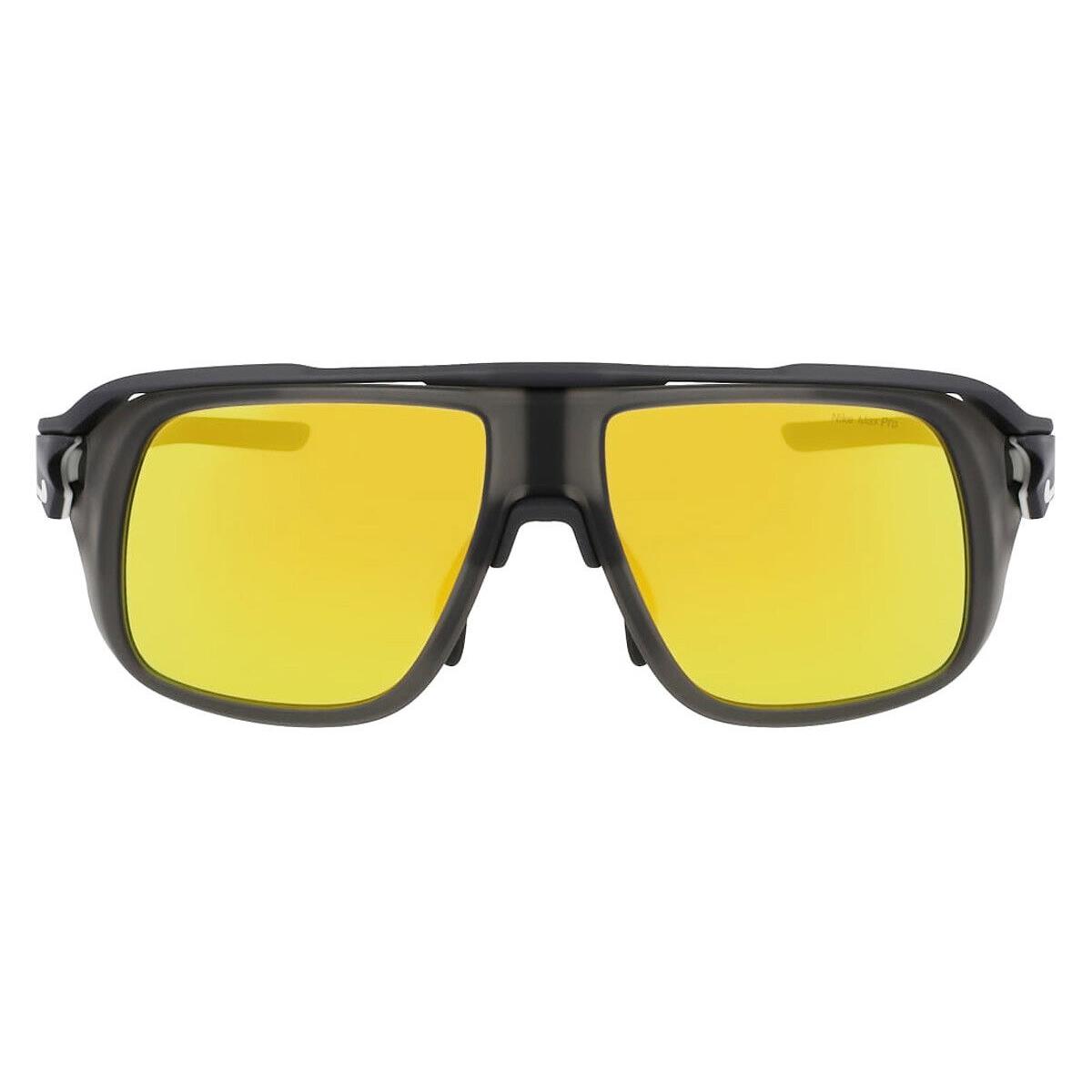 Nike Flyfree Soar EV24001 Men Sunglasses Matte Anthracite 59mm - Frame: Matte Anthracite, Lens: Orange Mirrored/Clear