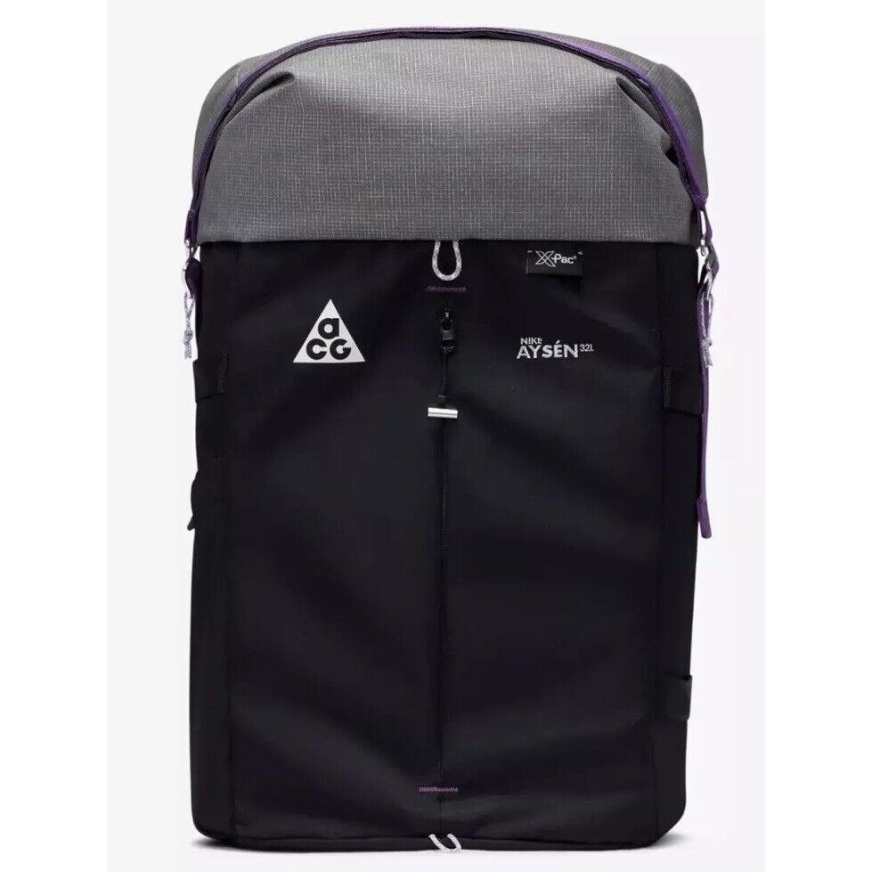 Nike Acg Aysen Day Pack Black Purple Backpack DV4054-010