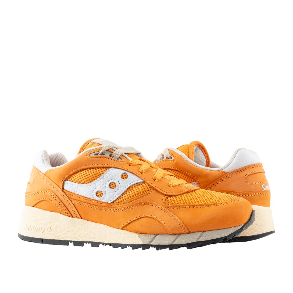 Saucony Originals Shadow 6000 Premium Running Shoes - Orange/White