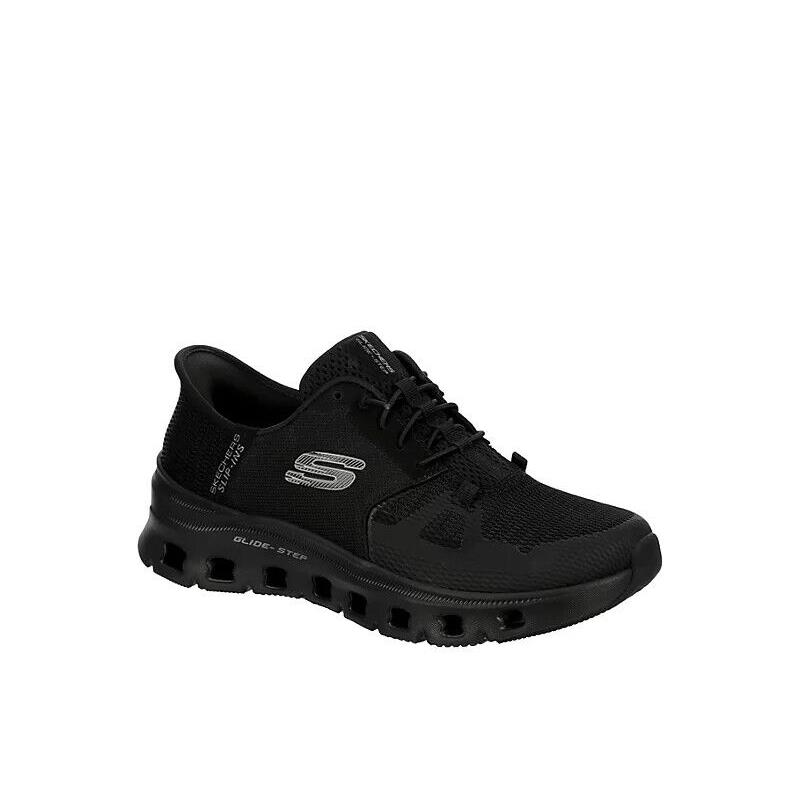 Skechers Womens Slip-ins Glide Step Pro Running Walking Shoe Sneaker - Black