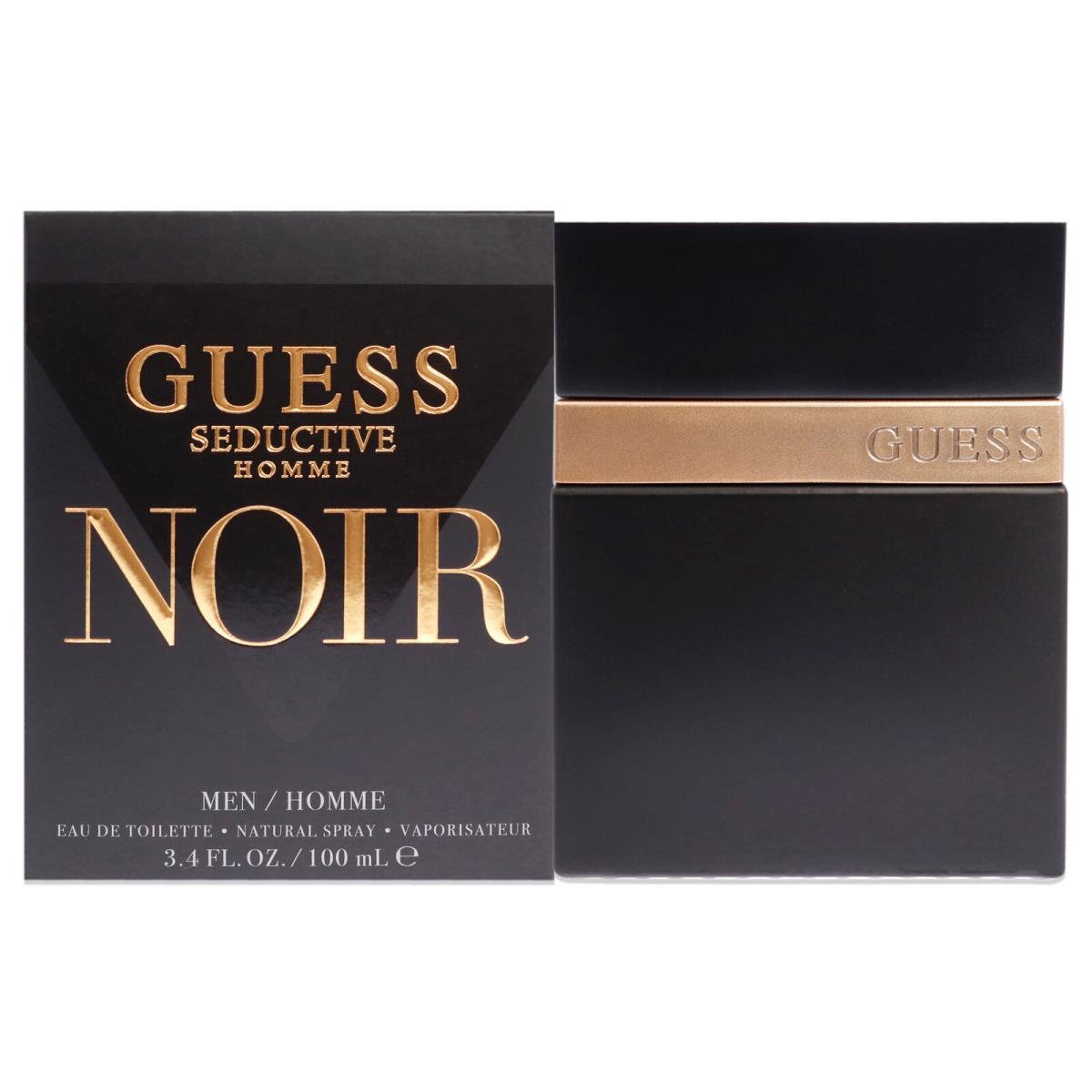 Pack of 2 Guess Seductive Homme Noir by Guess For Men - 3.4 oz Edt Spray