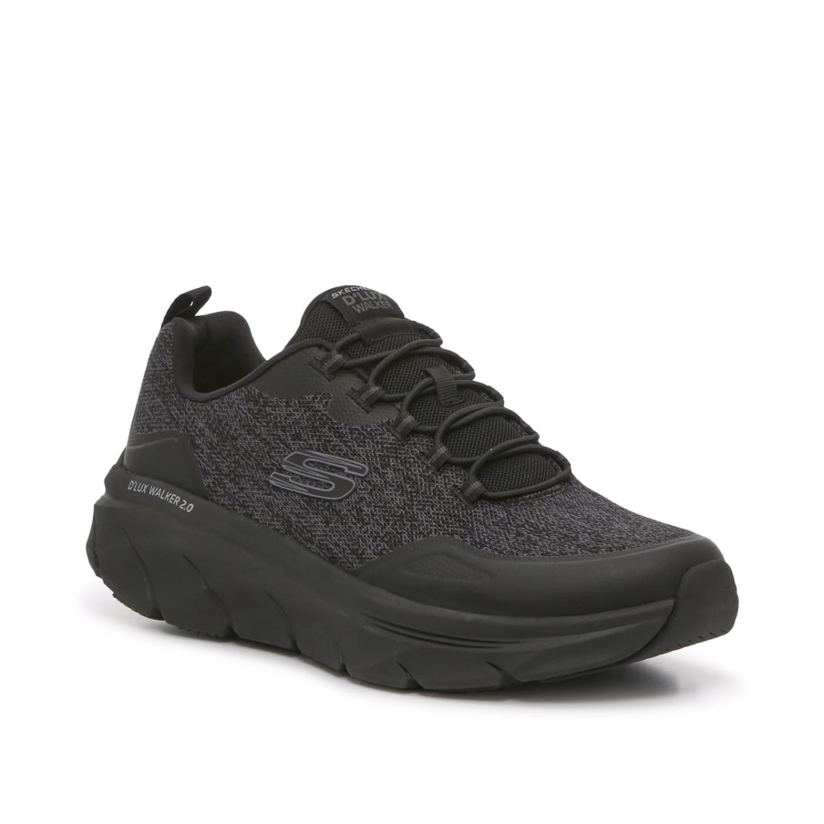 Man`s Sneakers Skechers Relaxed Fit D`lux Walker 2.0 Sneaker - Black/Grey