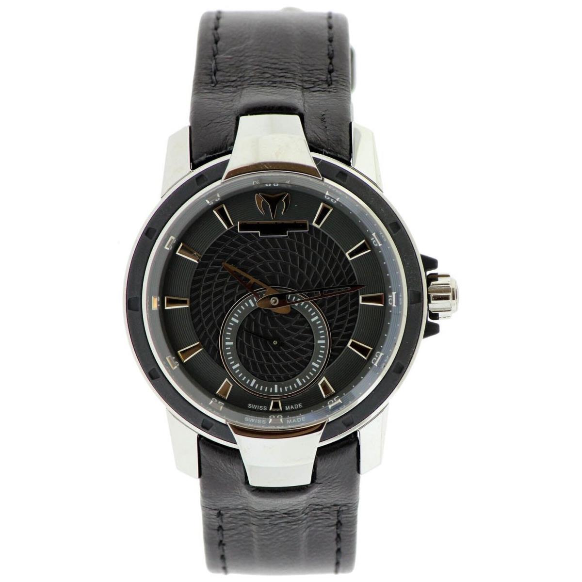 Technomarine Ladies UF6 Black Leather Watch 609021