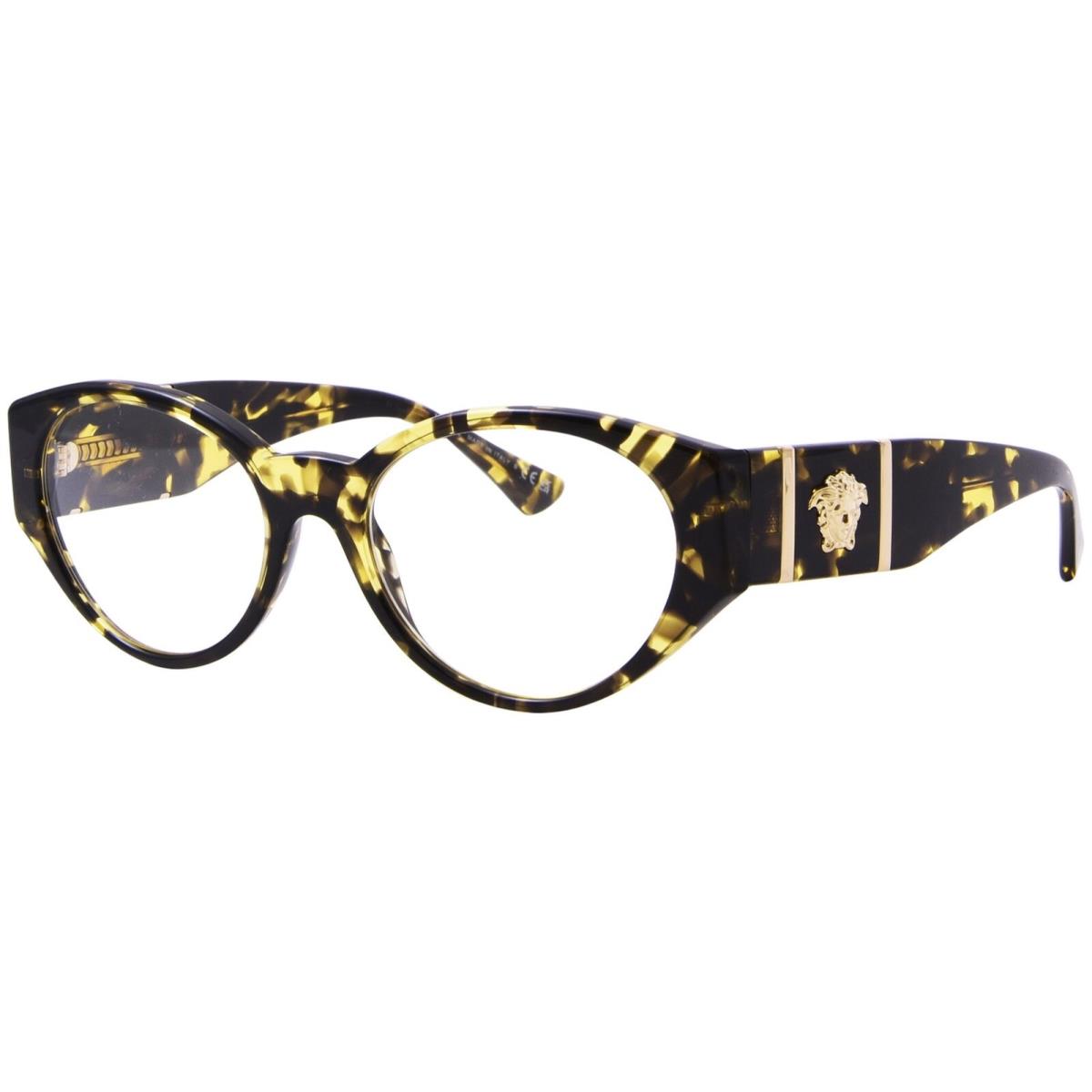 Versace VE3345 5428 Eyeglasses Women`s Havana Full Rim Oval Shape 54mm