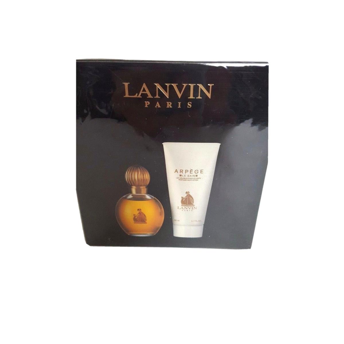 Vintage Lanvin Arpege Travel Duo Eau de Perfume Perfumed Body Lotion Discont