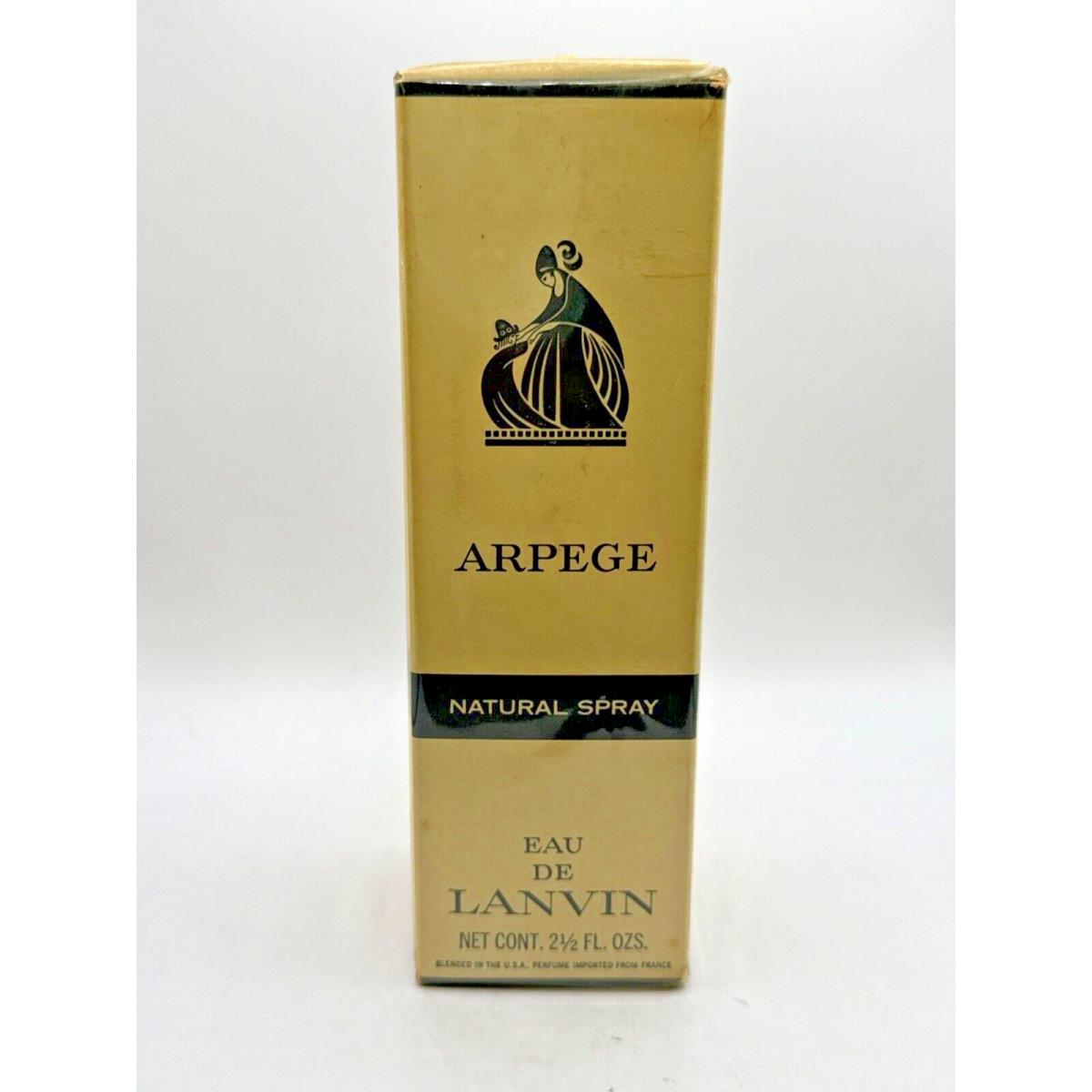 Arpege Eau DE Lanvin 73ML Classic Perfum Spray