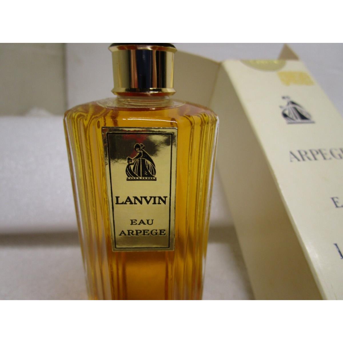 Vintage Arpege Eau de Lanvin Parfume Splash Perfume Gold Label 1960s Rare