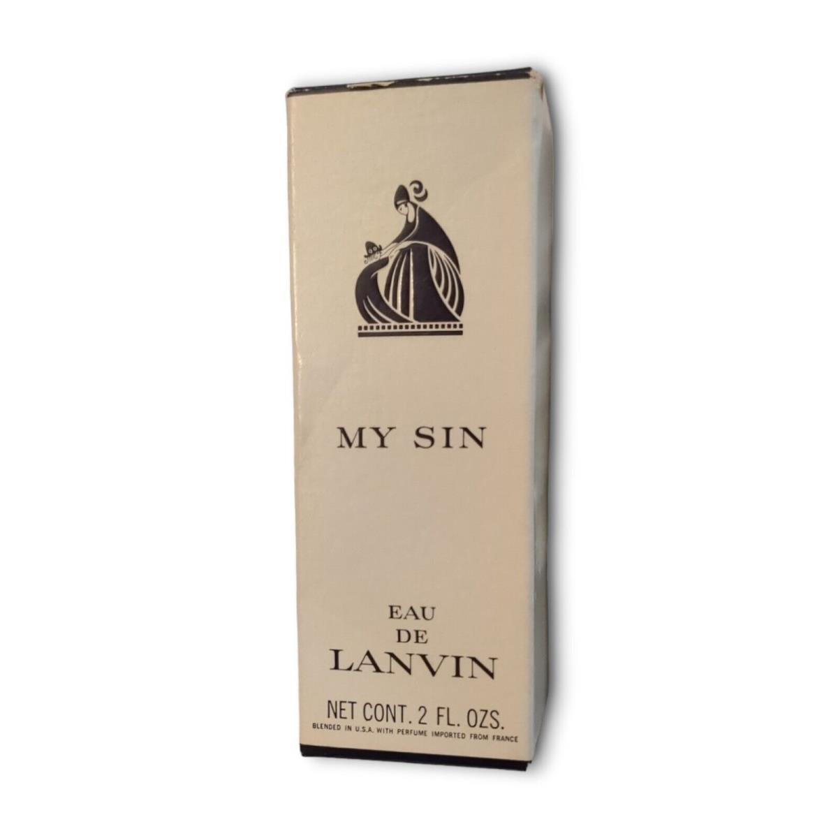 MY Sin Eau DE Lanvin Charles OF The Ritz 18 Perfume 2 OZ Vintage