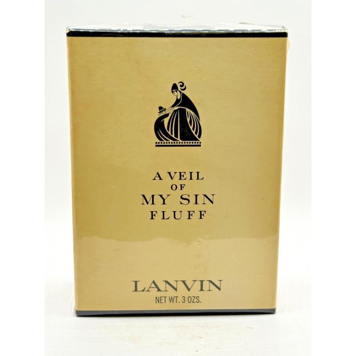 A Veil OF MY Sin Fluff BY Lanvin 90ML Cologne Splash