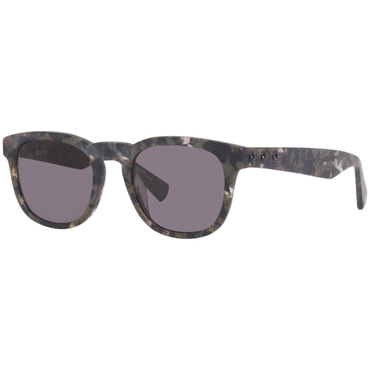 John Varvatos SJV555 Sunglasses Men`s Matte Camo/grey Square 50mm