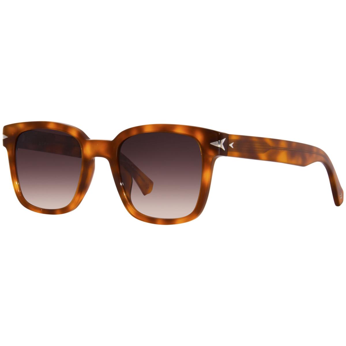 John Varvatos SJV564 Sunglasses Men`s Blonde Havana/brown Gradient Lenses 51mm - Frame: Havana, Lens: Brown