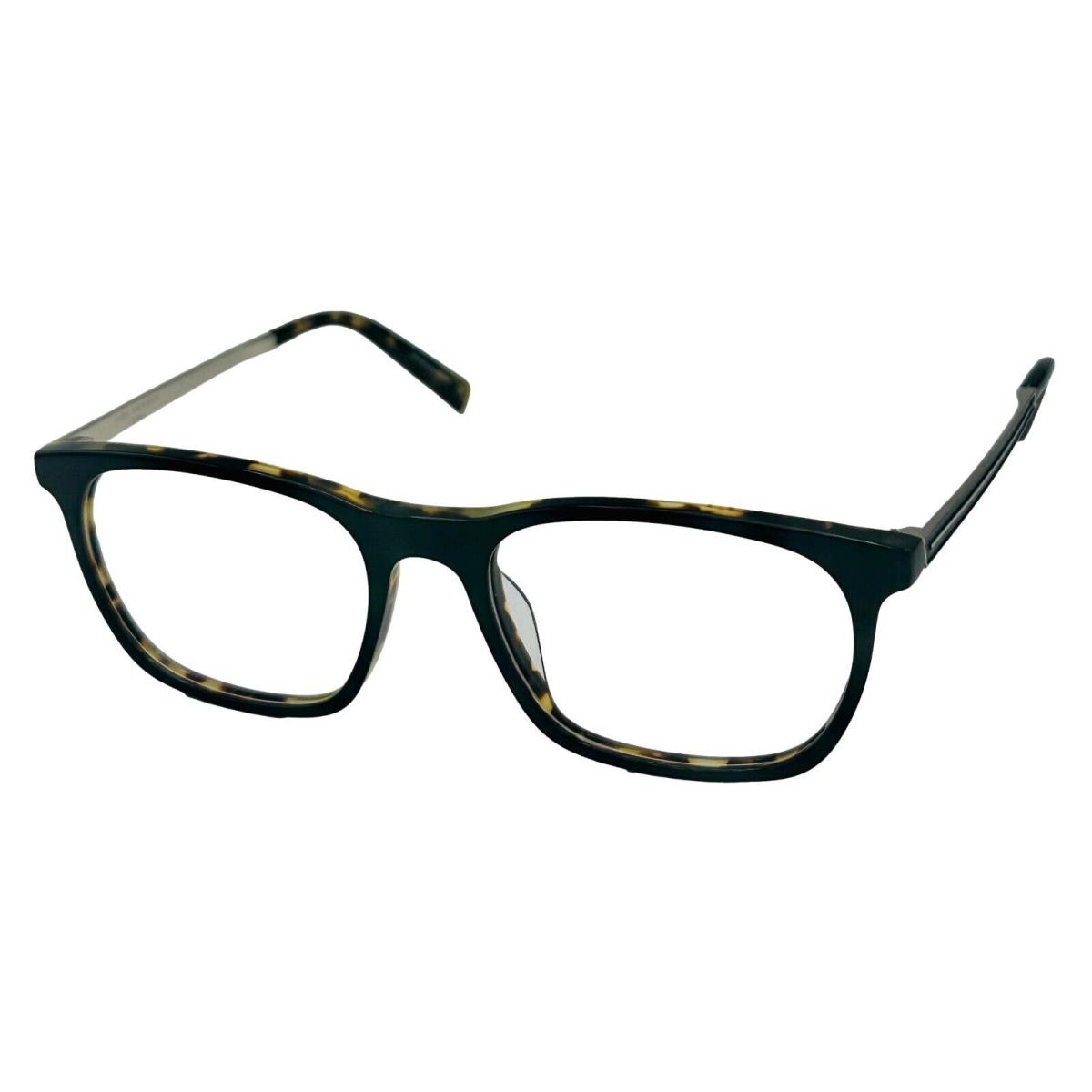 John Varvatos Mens Eyeglass Rectangle Black Tortoise Plastic V406. 53m