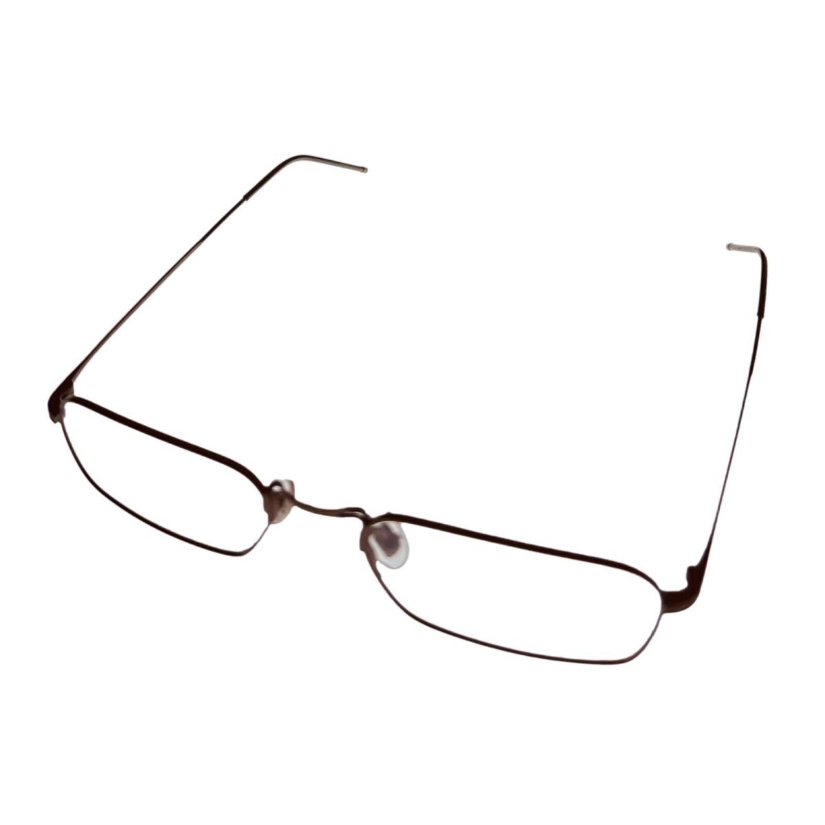 John Varvatos Rectangle Mens Brown / Metal Eyewear Frame V126. 52mm