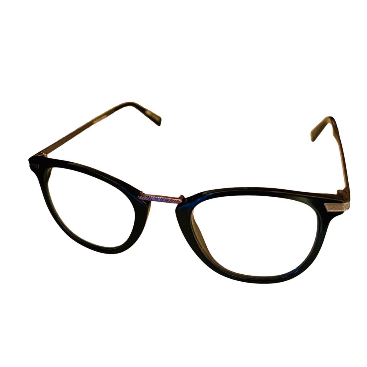 John Varvatos Mens Plastic Eyeglass Black Square V372 48mm