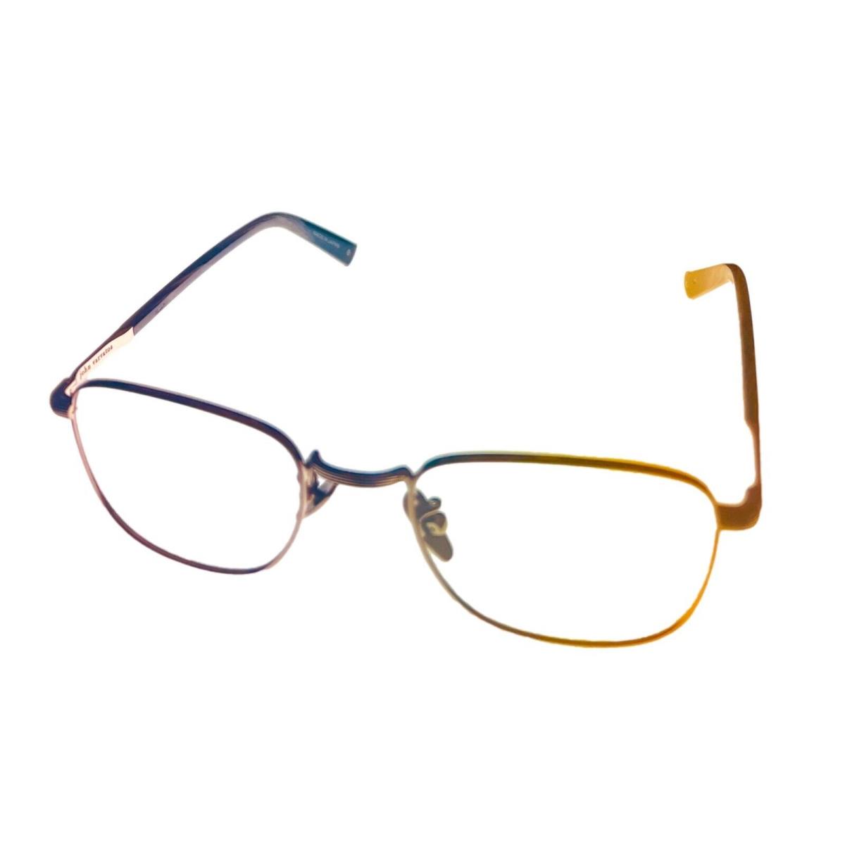 John Varvatos Mens Ophthalmic Eyeglass Soft Square Gold Metal V177 51mm